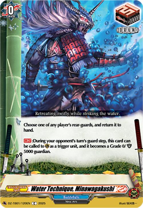 Water Technique, Minawagakushi (DZ-TB01/120EN) (DZ-TB01/120EN) [Future Card Buddyfight] | Pegasus Games WI
