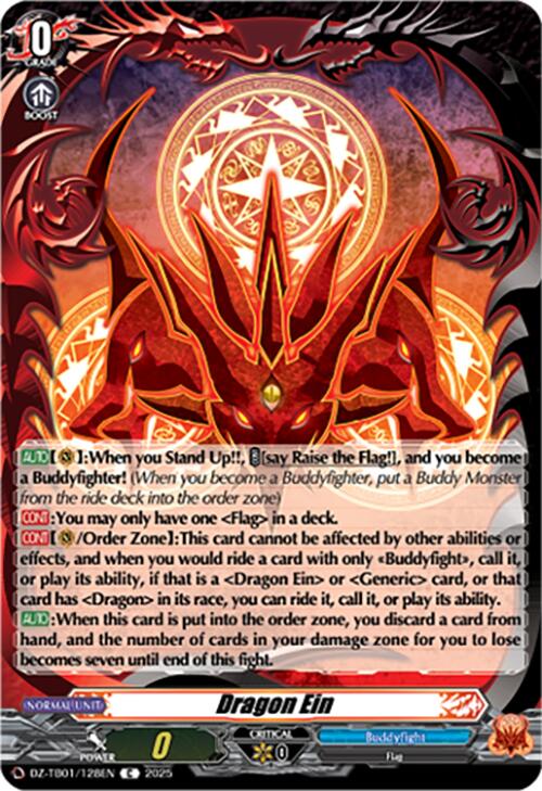 Dragon Ein (DZ-TB01/128EN) (DZ-TB01/128EN) [Future Card Buddyfight] | Pegasus Games WI