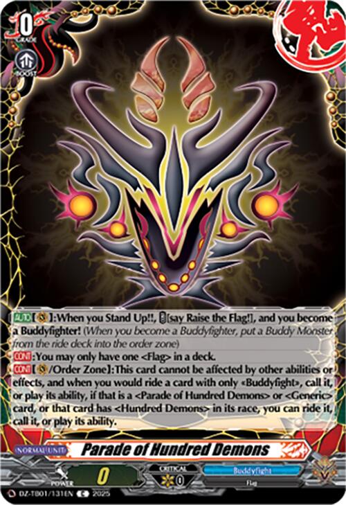 Parade of Hundred Demons (DZ-TB01/131EN) (DZ-TB01/131EN) [Future Card Buddyfight] | Pegasus Games WI