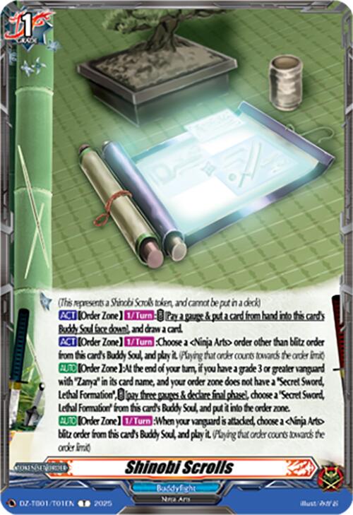 Shinobi Scrolls (DZ-TB01/T01EN) (DZ-TB01/T01EN) [Future Card Buddyfight] | Pegasus Games WI