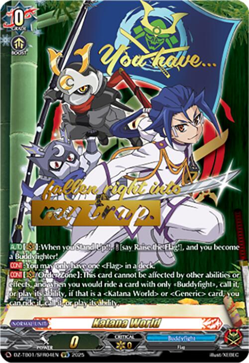Katana World (DZ-TB01/SFR04EN) (DZ-TB01/SFR04EN) [Future Card Buddyfight] | Pegasus Games WI