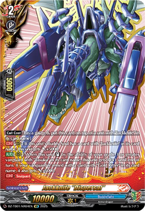Jackknife "Dispersal" (DZ-TB01/KR04EN) (DZ-TB01/KR04EN) [Future Card Buddyfight] | Pegasus Games WI