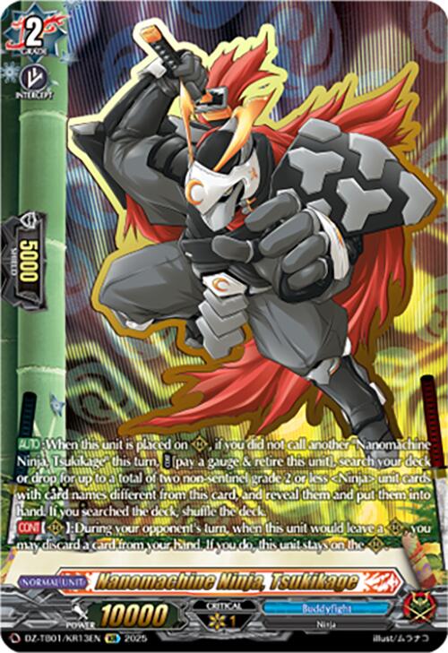 Nanomachine Ninja, Tsukikage (DZ-TB01/KR13EN) (DZ-TB01/KR13EN) [Future Card Buddyfight] | Pegasus Games WI