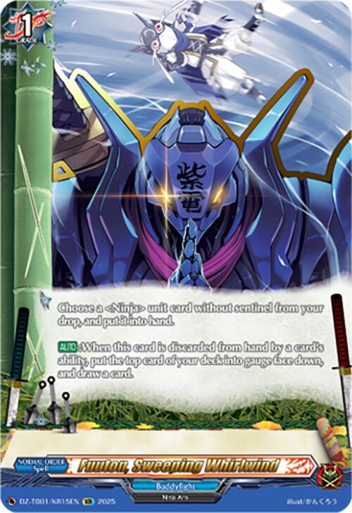 Fuuton, Sweeping Whirlwind (DZ-TB01/KR15EN) (DZ-TB01/KR15EN) [Future Card Buddyfight] | Pegasus Games WI