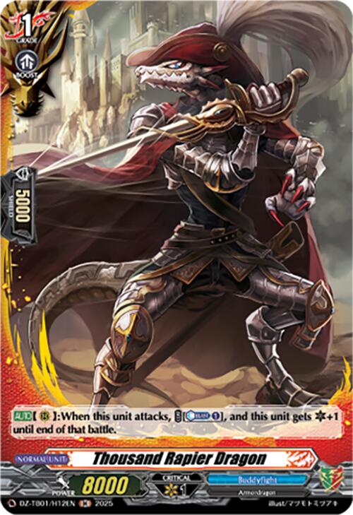 Thousand Rapier Dragon (DZ-TB01/H12EN) (DZ-TB01/H12EN) [Future Card Buddyfight] | Pegasus Games WI