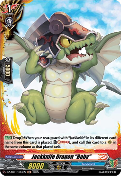 Jackknife Dragon "Baby" (DZ-TB01/H14EN) (DZ-TB01/H14EN) [Future Card Buddyfight] | Pegasus Games WI