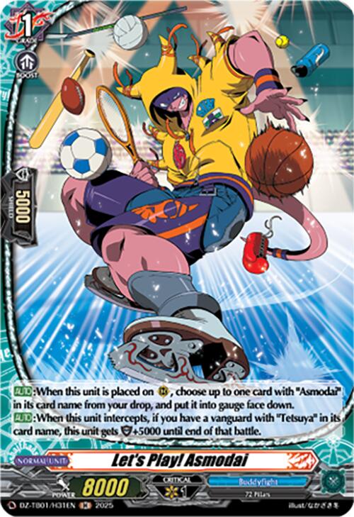 Let's Play! Asmodai (DZ-TB01/H31EN) (DZ-TB01/H31EN) [Future Card Buddyfight] | Pegasus Games WI