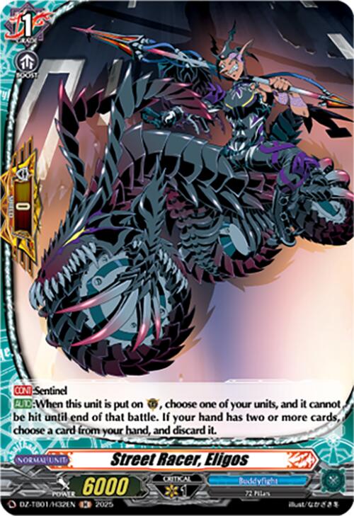 Street Racer, Eligos (DZ-TB01/H32EN) (DZ-TB01/H32EN) [Future Card Buddyfight] | Pegasus Games WI