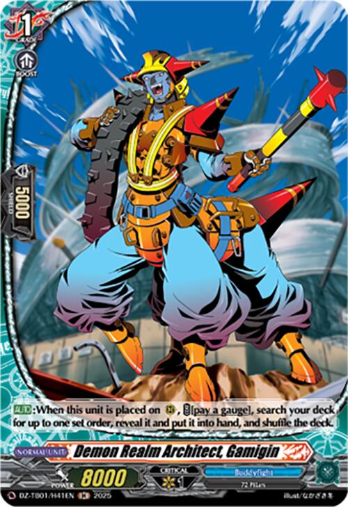 Demon Realm Architect, Gamigin (DZ-TB01/H41EN) (DZ-TB01/H41EN) [Future Card Buddyfight] | Pegasus Games WI