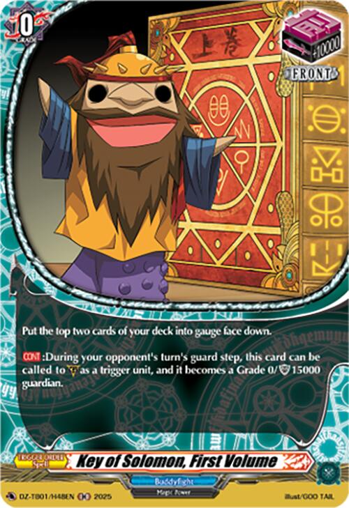 Key of Solomon, First Volume (DZ-TB01/H48EN) (DZ-TB01/H48EN) [Future Card Buddyfight] | Pegasus Games WI