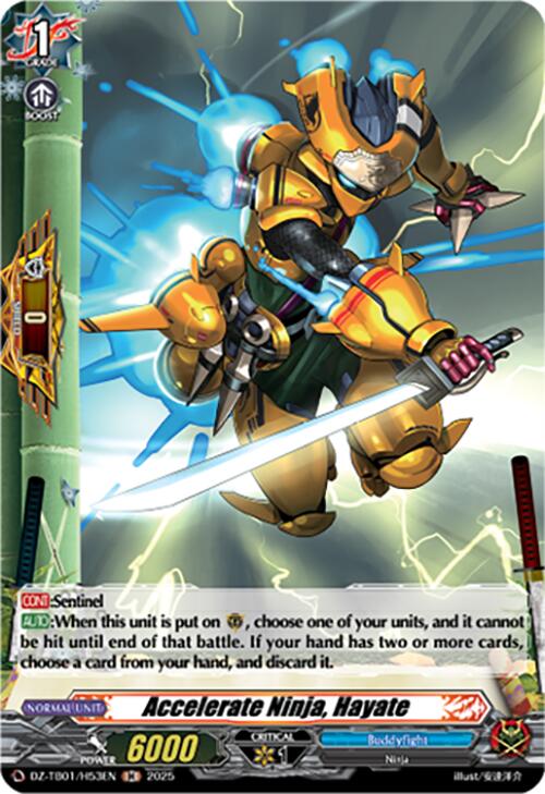 Accelerate Ninja, Hayate (DZ-TB01/H53EN) (DZ-TB01/H53EN) [Future Card Buddyfight] | Pegasus Games WI