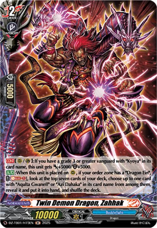 Twin Demon Dragon, Zahhak (DZ-TB01/H73EN) (DZ-TB01/H73EN) [Future Card Buddyfight] | Pegasus Games WI