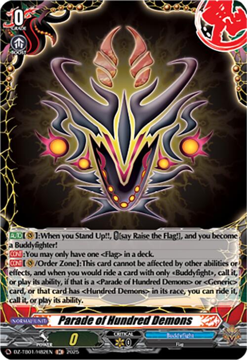 Parade of Hundred Demons (DZ-TB01/H82EN) (DZ-TB01/H82EN) [Future Card Buddyfight] | Pegasus Games WI