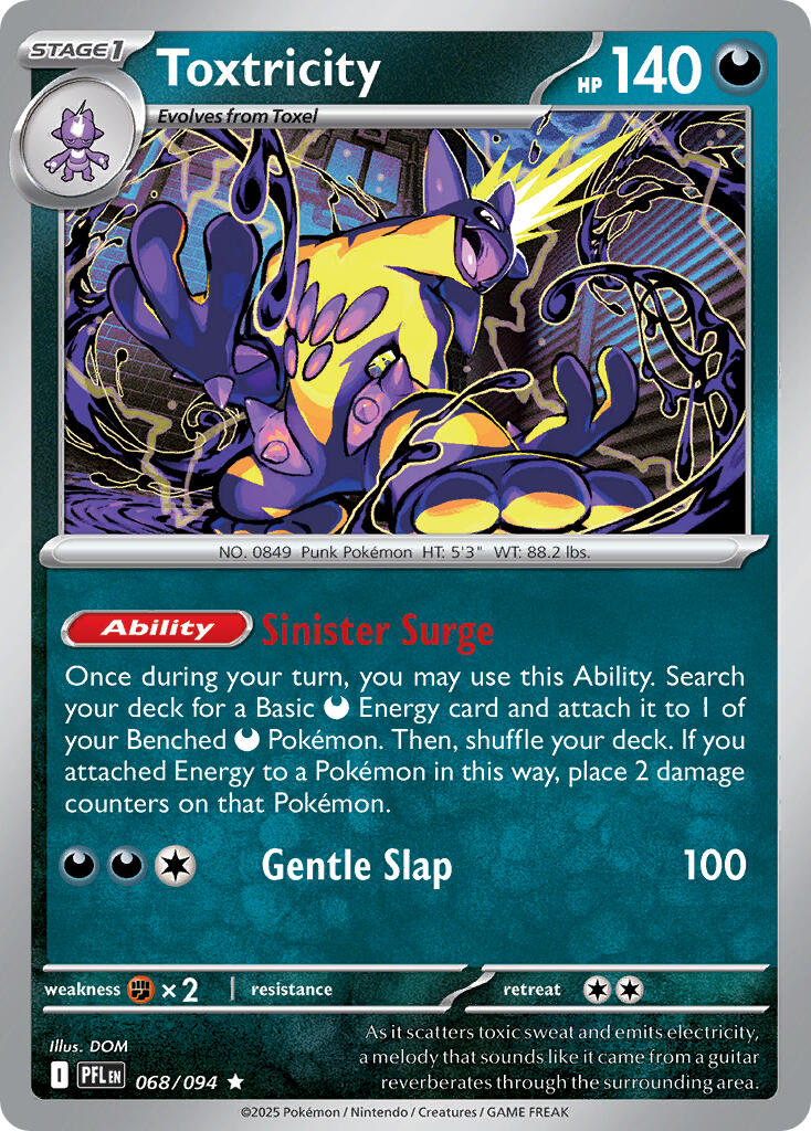 Toxtricity (068/094) (Theme Deck Exclusive) [Mega Evolution: Phantasmal Flames] | Pegasus Games WI