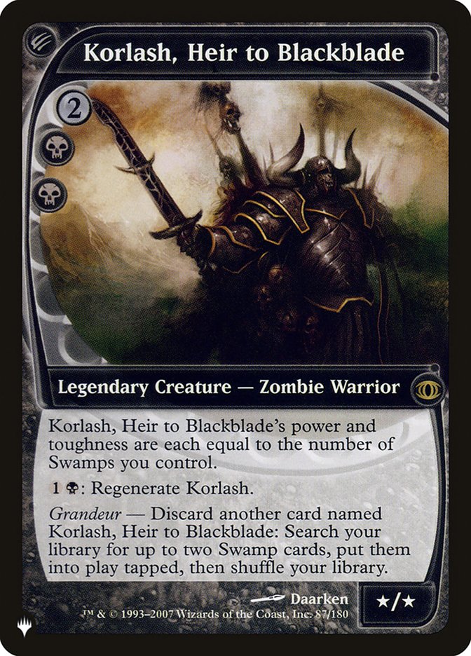 Korlash, Heir to Blackblade [The List] | Pegasus Games WI