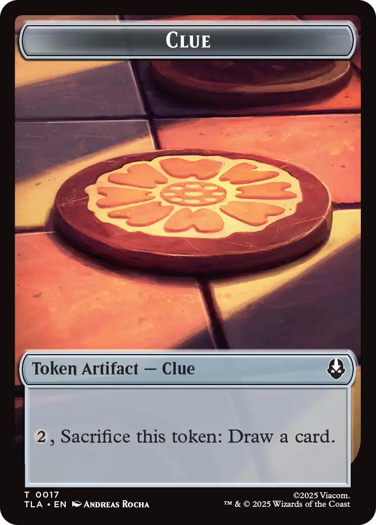 Ally (0006) // Clue (0017) Double-Sided Token [Avatar: The Last Airbender Tokens] | Pegasus Games WI