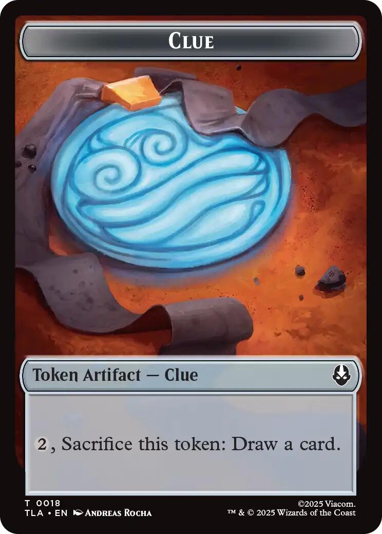 Ally (0007) // Clue (0018) Double-Sided Token [Avatar: The Last Airbender Tokens] | Pegasus Games WI