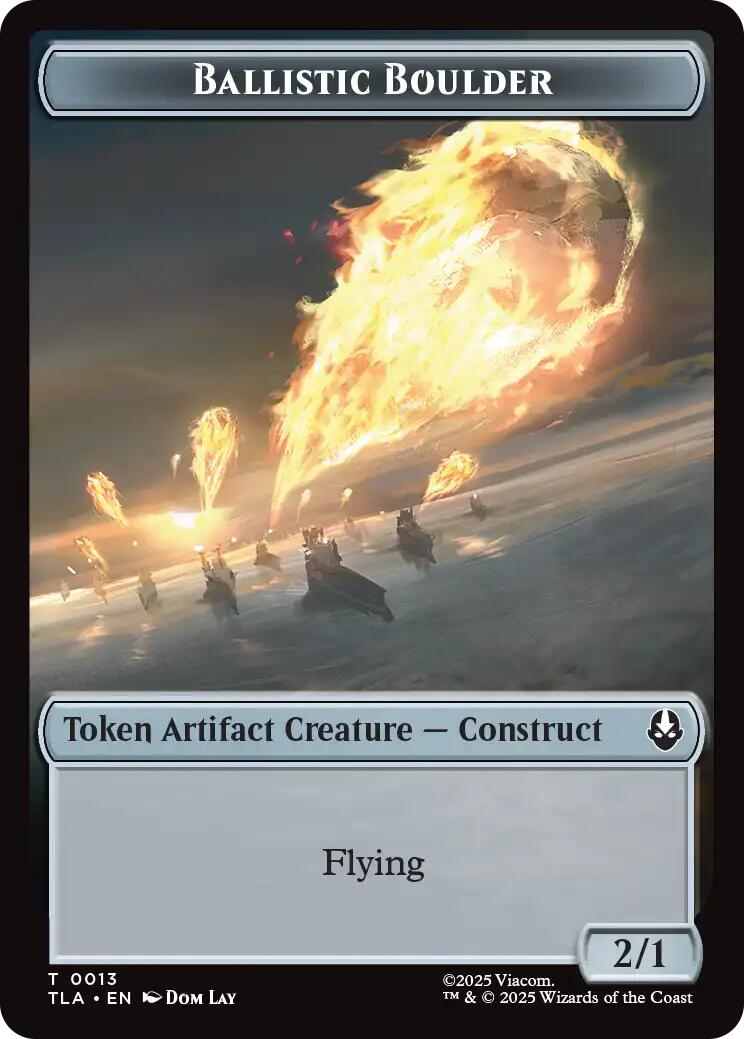 Ballistic Boulder // Soldier (0011) Double-Sided Token [Avatar: The Last Airbender Tokens] | Pegasus Games WI