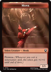 Monk // Food (0021) Double-Sided Token [Avatar: The Last Airbender Tokens] | Pegasus Games WI