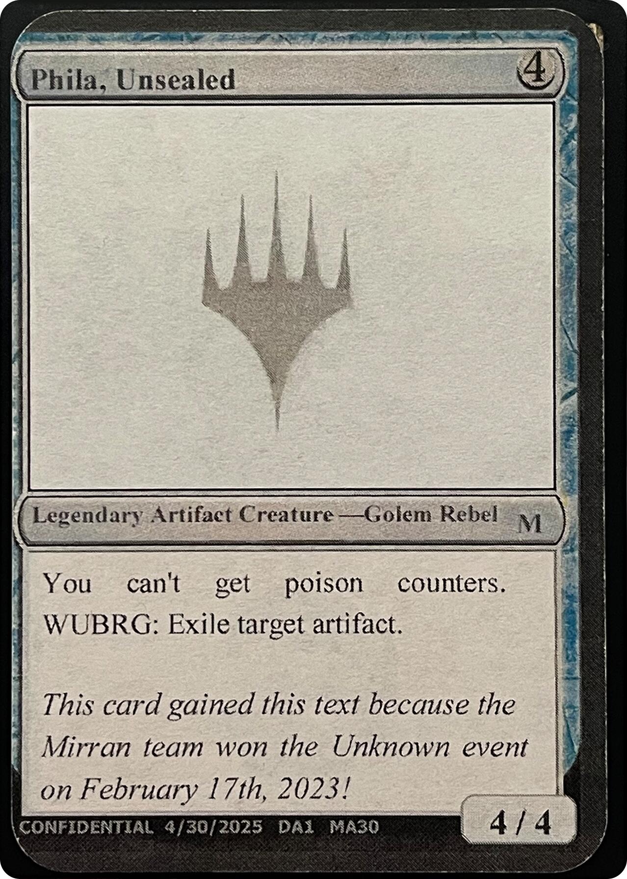 Phila, Unsealed (Reprint) [Unknown Event] | Pegasus Games WI