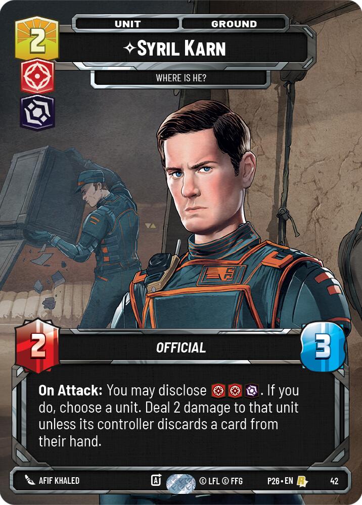 Syril Karn - Where Is He? (42) (42) [Sector and Regional Promos: Season 1] | Pegasus Games WI