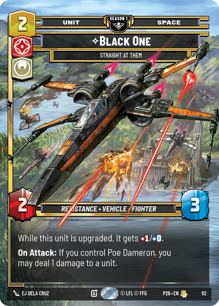 Black One - Straight At Them (92) (92) [Sector and Regional Promos: Season 1] | Pegasus Games WI