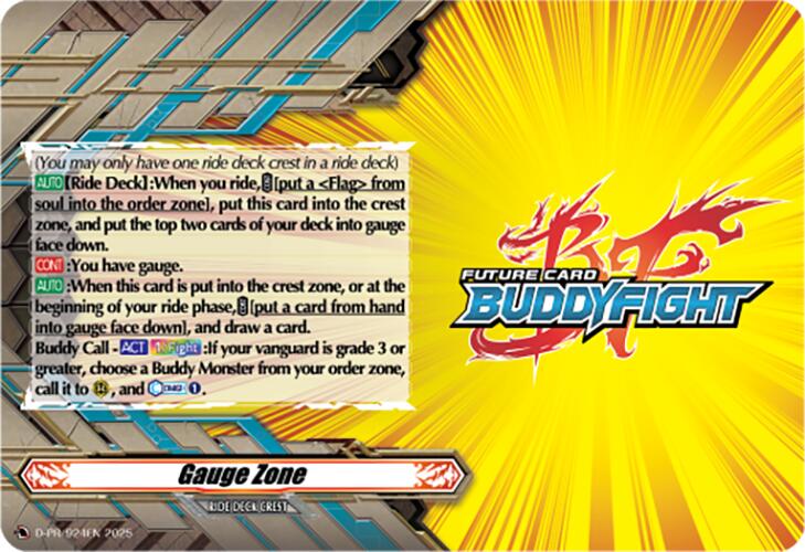 Gauge Zone (D-PR/924EN) [D Promo Cards] | Pegasus Games WI
