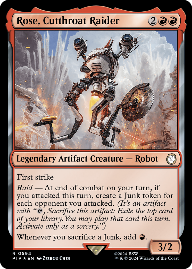 Rose, Cutthroat Raider (Surge Foil) [Fallout] | Pegasus Games WI