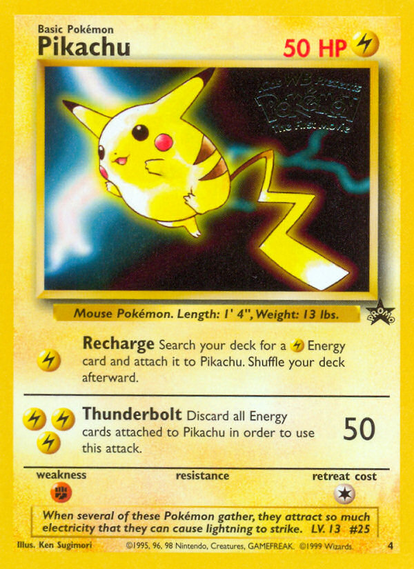 Pikachu (4) [Wizards of the Coast: Black Star Promos] | Pegasus Games WI