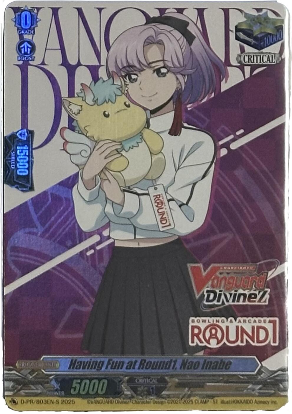 Having Fun at Round1, Nao Inabe (Foil) (D-PR/803EN-S) [D Promo Cards] | Pegasus Games WI