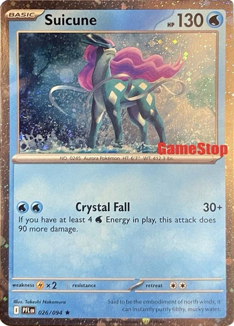 Suicune (024/131) (Cosmos Holo) (GameStop Exclusive) [Miscellaneous Cards] | Pegasus Games WI