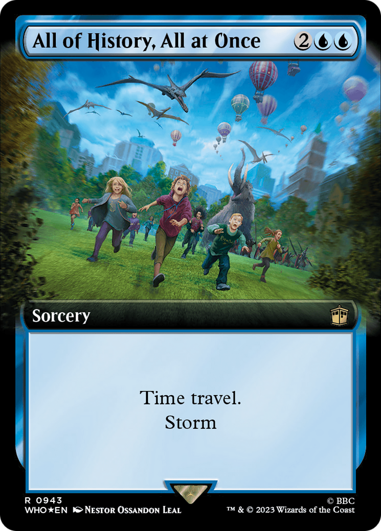 All of History, All at Once (Extended Art) (Surge Foil) [Doctor Who] | Pegasus Games WI