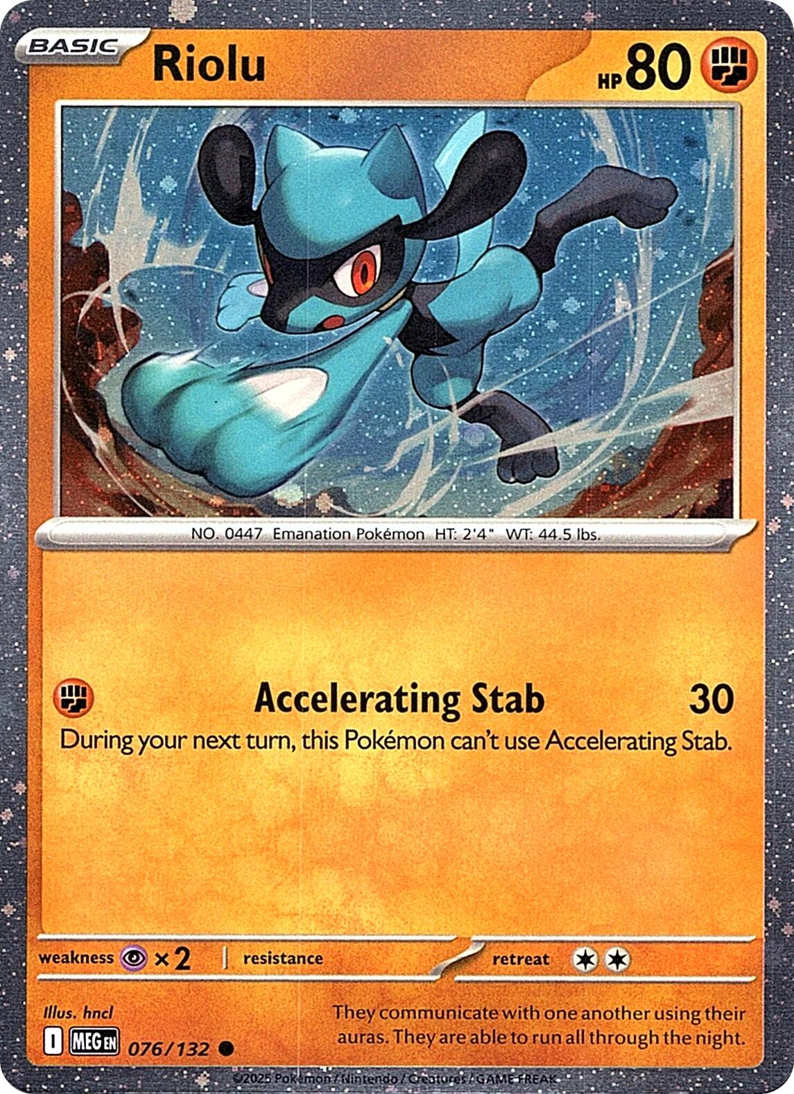 Riolu (076/132) (Cosmos Holo) [Miscellaneous Cards] | Pegasus Games WI