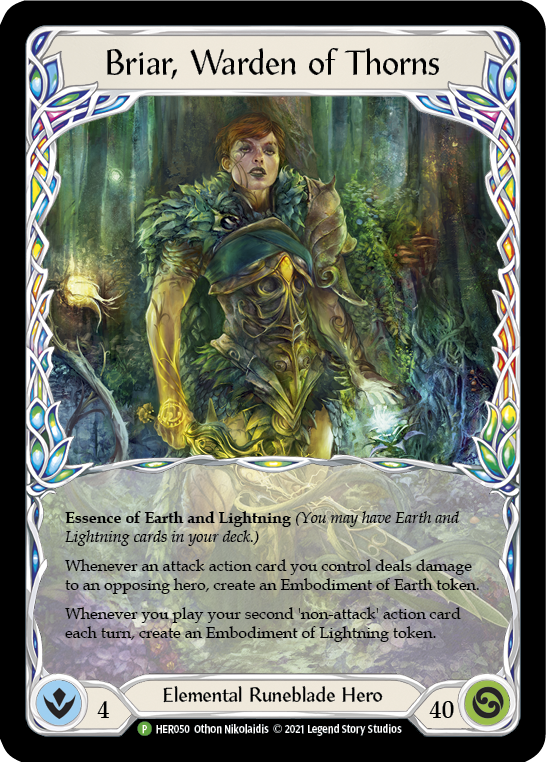 Briar, Warden of Thorns [HER050] (Promo)  Rainbow Foil | Pegasus Games WI