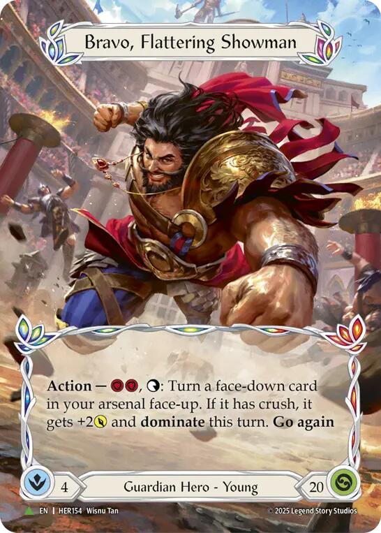 Bravo, Flattering Showman [HER154] (Promo)  Cold Foil | Pegasus Games WI