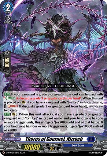 Thorns of Gourmet, Nizroch (D-PR/986EN) [D Promo Cards] | Pegasus Games WI