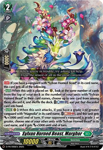 Sylvan Horned Beast, Marghor (D-PR/998EN) [D Promo Cards] | Pegasus Games WI