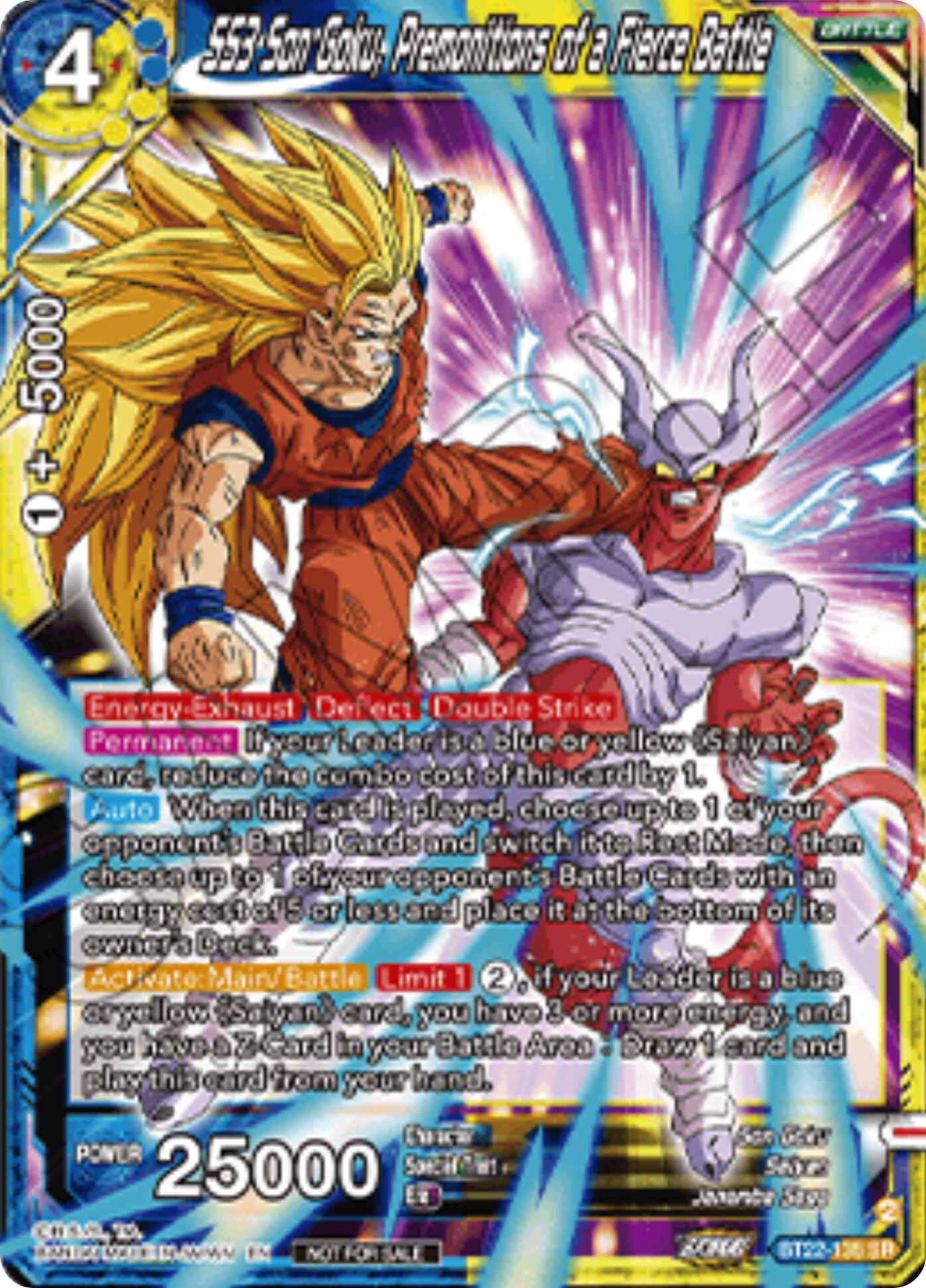 SS3 Son Goku, Premonitions of a Fierce Battle (Championship 2025 Finals Pack) (BT22-135) [Tournament Promotion Cards] | Pegasus Games WI