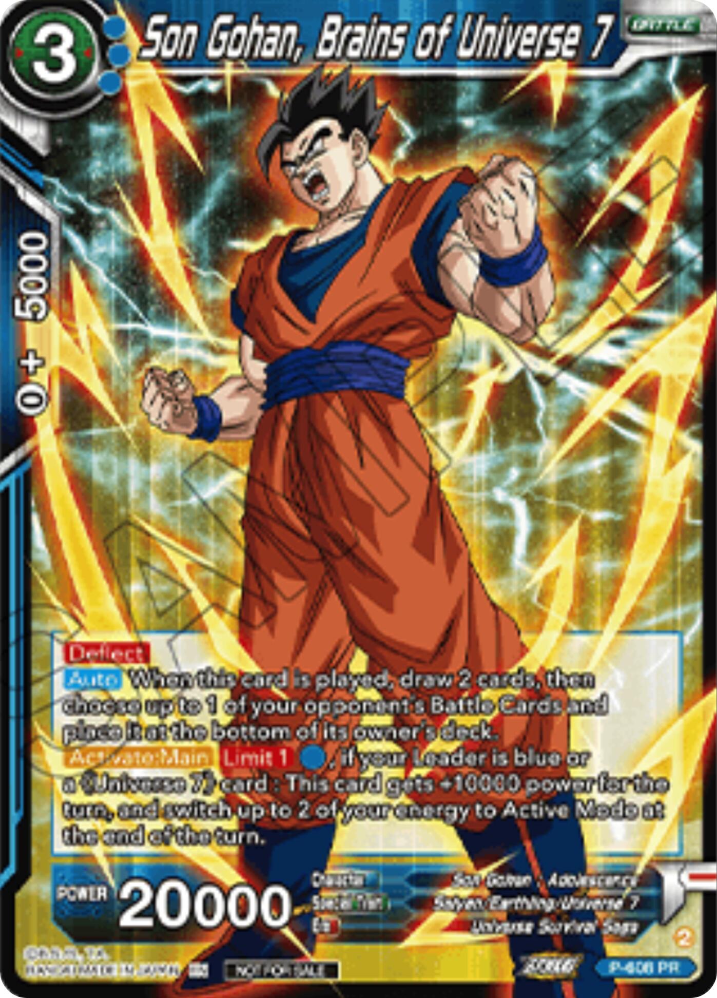 Son Gohan, Brains of Universe 7 (Championship 2025 Finals Pack) (P-608) [Tournament Promotion Cards] | Pegasus Games WI