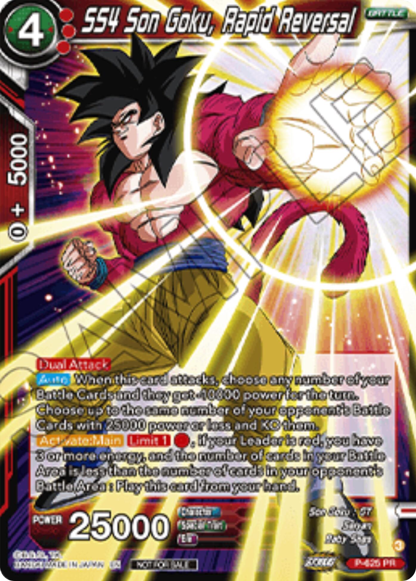 SS4 Son Goku, Rapid Reversal (Championship 2025 Finals Pack) (P-625) [Tournament Promotion Cards] | Pegasus Games WI