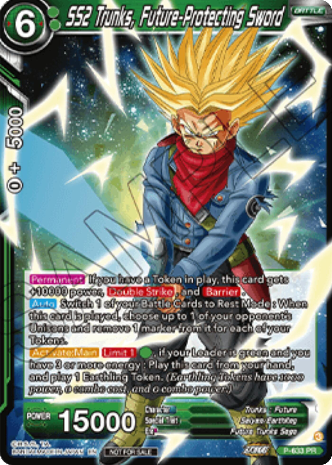 SS2 Trunks, Future-Protecting Sword (Championship 2025 Finals Pack) (P-633) [Tournament Promotion Cards] | Pegasus Games WI