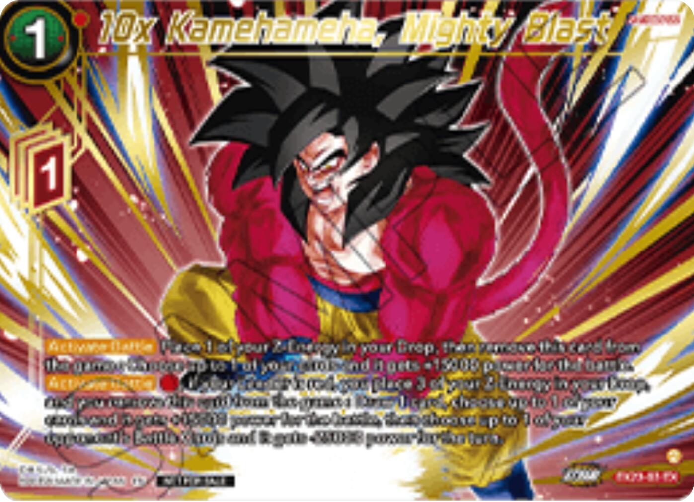 10x Kamehameha, Mighty Blast (Championship 2025 Finals Premium Pack) (EX28-03) [Tournament Promotion Cards] | Pegasus Games WI