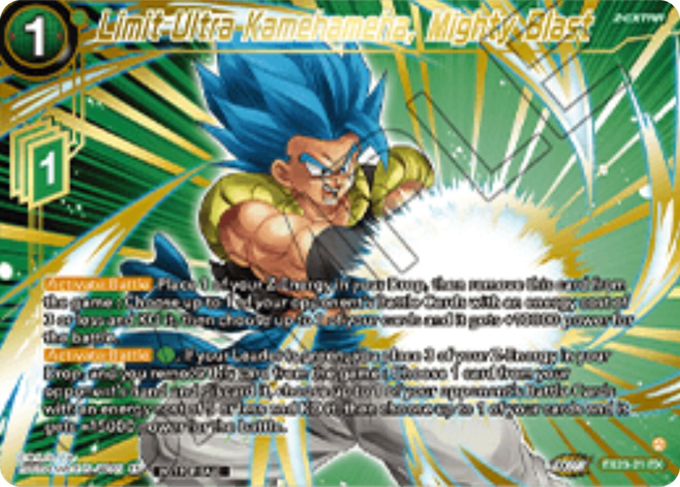Limit Ultra Kamehameha, Mighty Blast (Championship 2025 Finals Premium Pack) (EX23-21) [Tournament Promotion Cards] | Pegasus Games WI