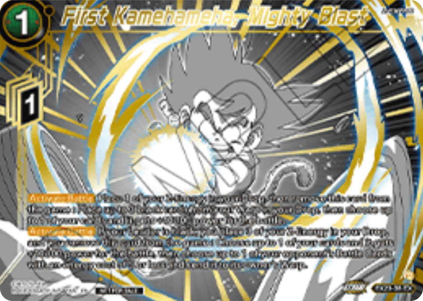 First Kamehameha, Mighty Blast (Championship 2025 Finals Premium Pack) (EX23-38) [Tournament Promotion Cards] | Pegasus Games WI