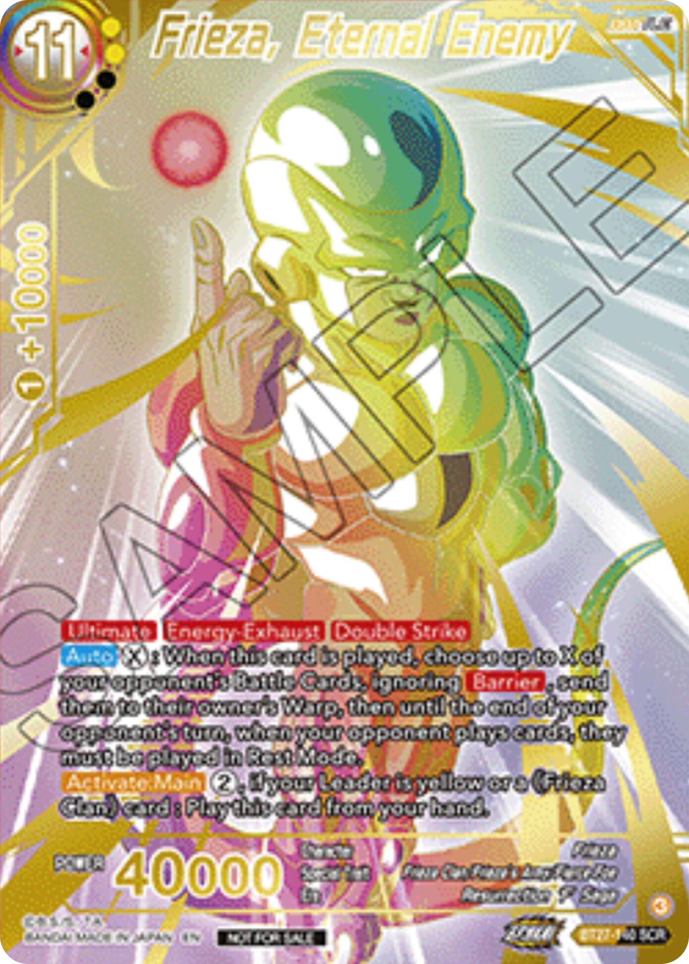 Frieza, Eternal Enemy (Championship 2025 Finals Alternate Art Card) (BT27-140) [Tournament Promotion Cards] | Pegasus Games WI