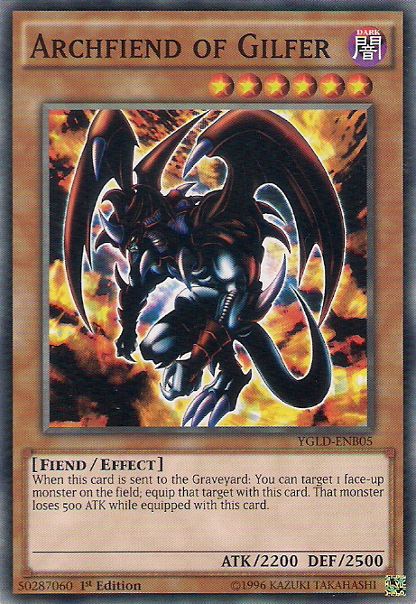 Archfiend of Gilfer [YGLD-ENB05] Common | Pegasus Games WI