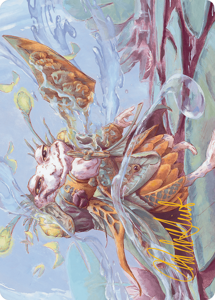 Glarb, Calamity's Augur Art Card (Gold-Stamped Signature) [Bloomburrow Art Series] | Pegasus Games WI