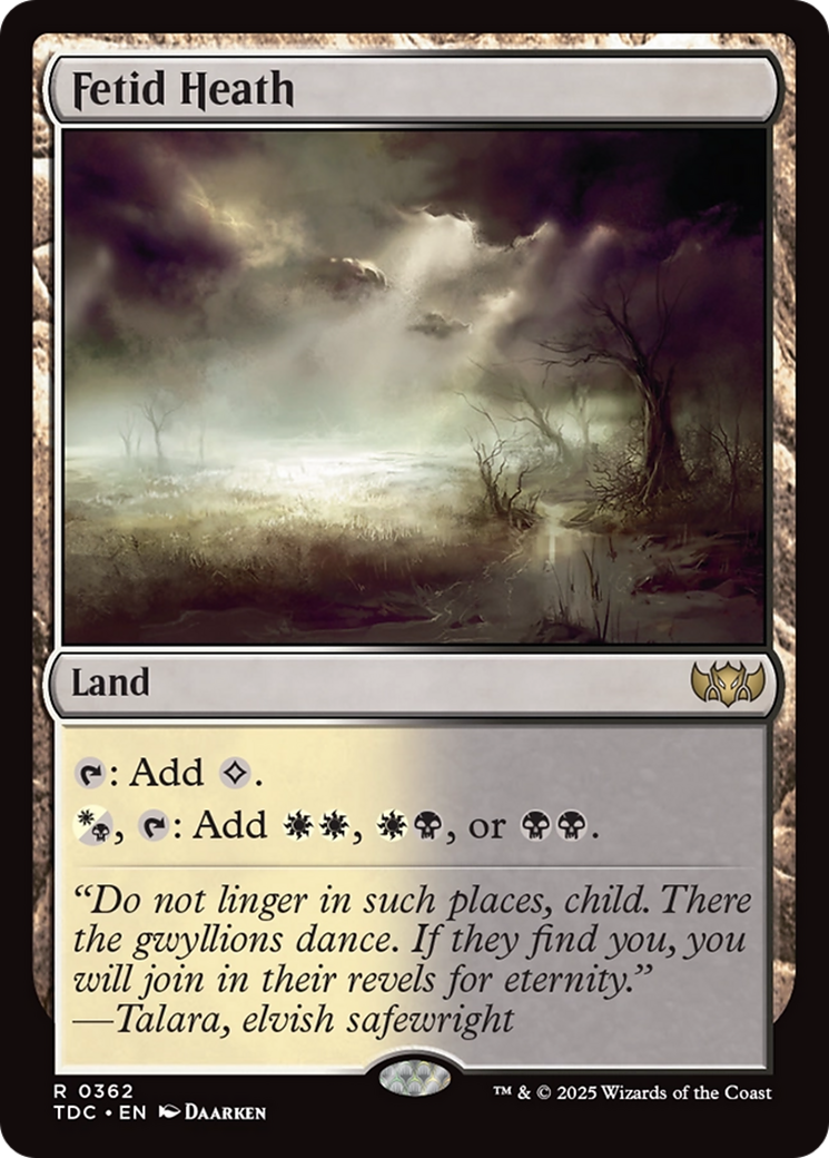 Fetid Heath [Tarkir: Dragonstorm Commander] | Pegasus Games WI