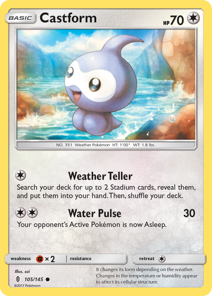 Castform (105/145) [Sun & Moon: Guardians Rising] | Pegasus Games WI