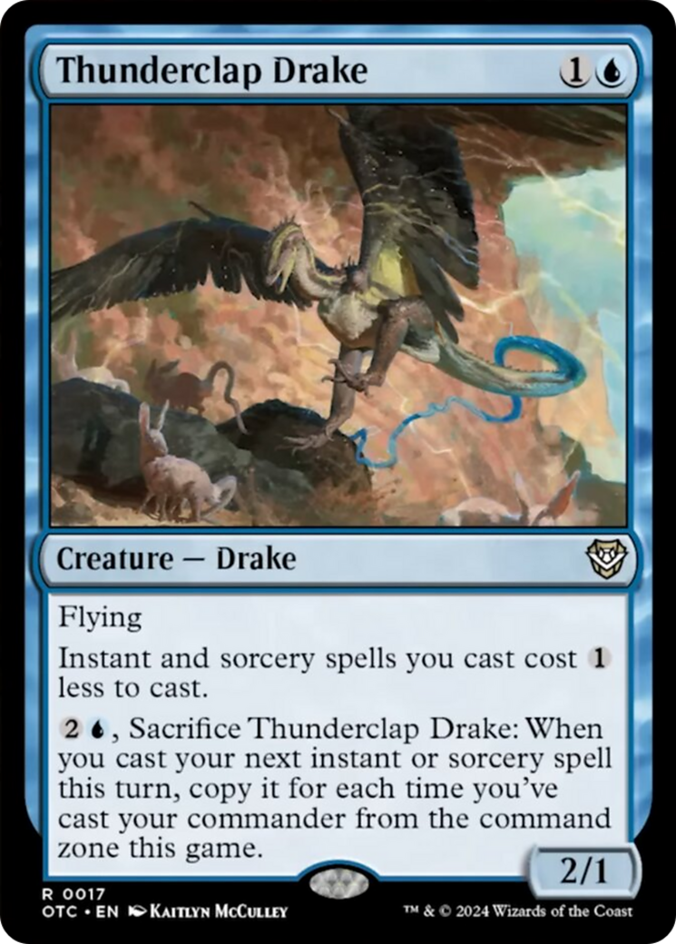 Thunderclap Drake [Outlaws of Thunder Junction Commander] | Pegasus Games WI